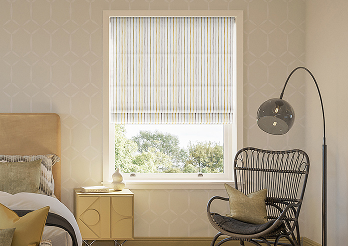 Vintage Stripe, Gold Coast - Twist&Fit Roman Blind - Image 3